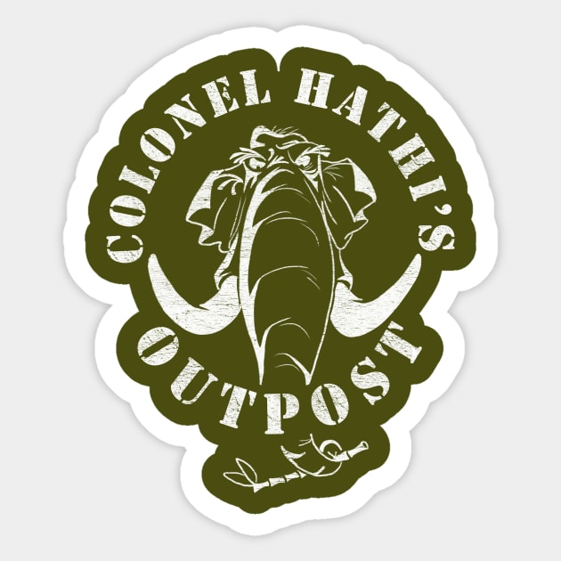 Hathi's Outpost Sticker by theSteele